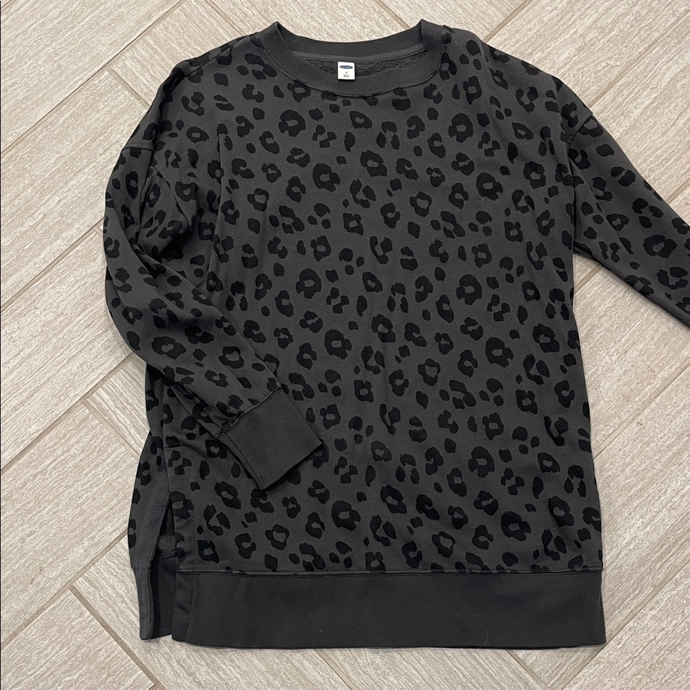 Women’s Old Navy Black Leopard Print Tunic
